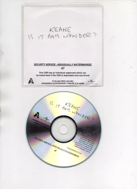 Keane Rare Promo Cd Is It Any Wonder