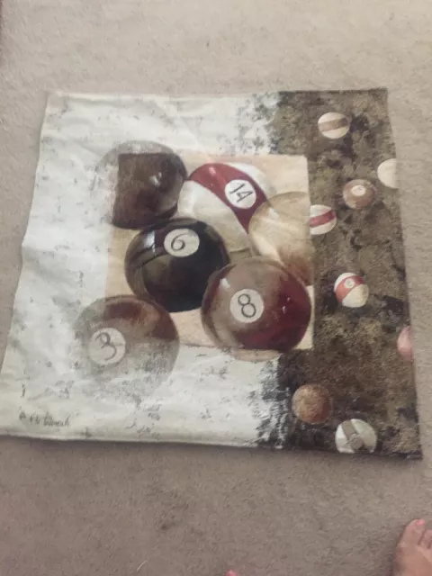Fine Art Tapestry Hand Crafted Jacquard "Bowling Balls " 34"X31" -Very Rare
