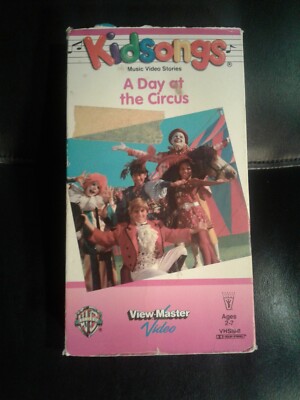 KIDSONGS A DAY at the Circus VHS 1987 View Master Kids 80s 90s kids tv ...