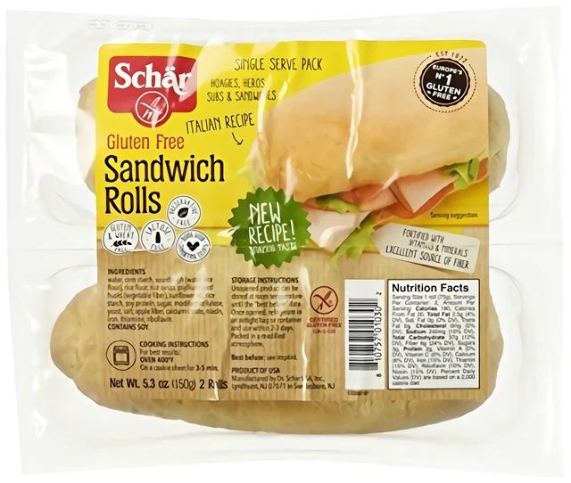 Schar sans Gluten Sandwich Rouleaux, 5.3-Ounce