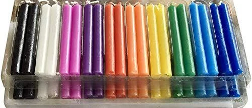 40 Assorted Colors Spell and Chime Candles for Rituals Birthdays Altar