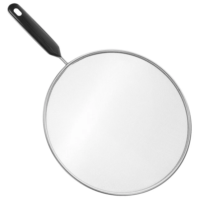 Coperchio Pentola In Acciaio Inox 40x30 Cm – Antischizzi D’Olio Con Maniglia Ampia, Per Cucina Domestica E Ristorazione