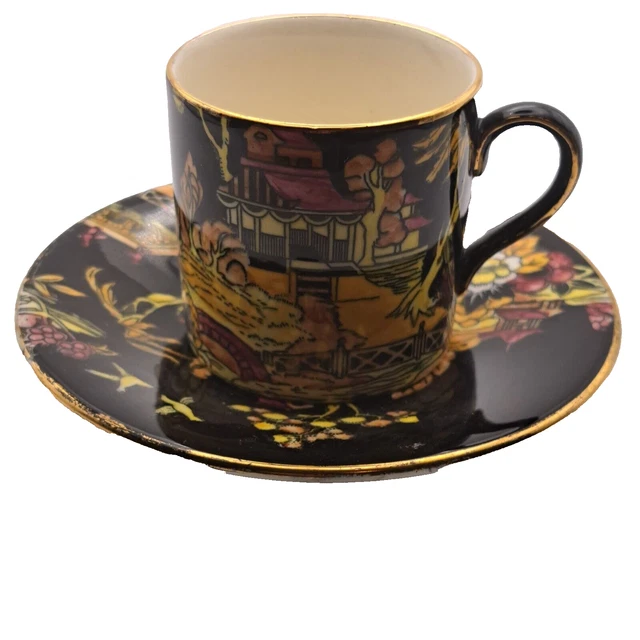 Royal Winton Grimwades Peking Chintz  Demitasse & Saucer