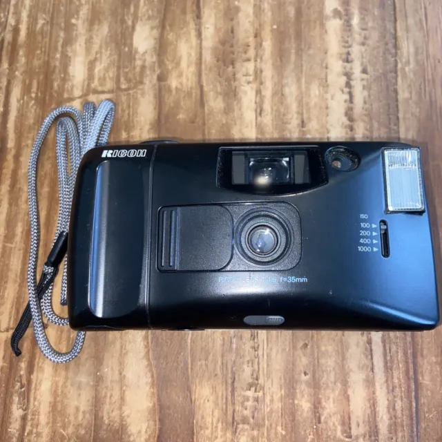 Ricoh L-20 Point & Shoot 35mm Film Camera. Great Condition. Flash Works!