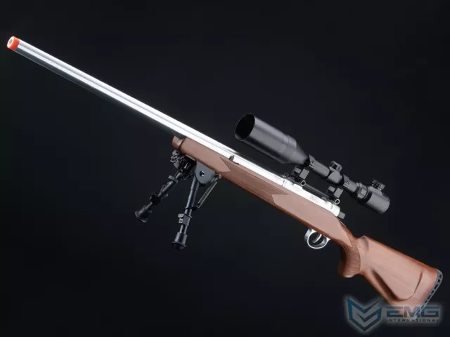 EMG BARRETT FIELDCRAFT Bolt-Action Airsoft Sniper Rifle with LPVO 1-4x ...