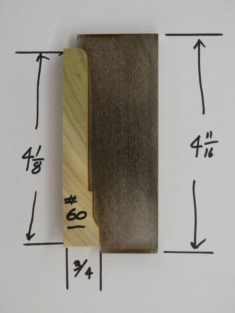 Shaper / Molder Custom Corrugated Back / CB Knives For 3/4" x 4 1/8" Casing