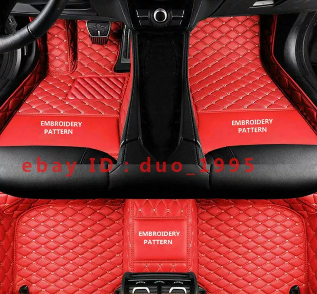 Car Floor Mats Fit Chevrolet Luxury Custom Waterproof Front Rear Liner Carpets