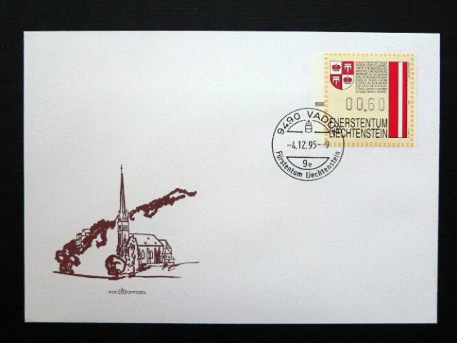 Liechtenstein, 11 Ersttagsbriefe FDC, Mi.Nr. Automat 1-11 (Jahr 1995)