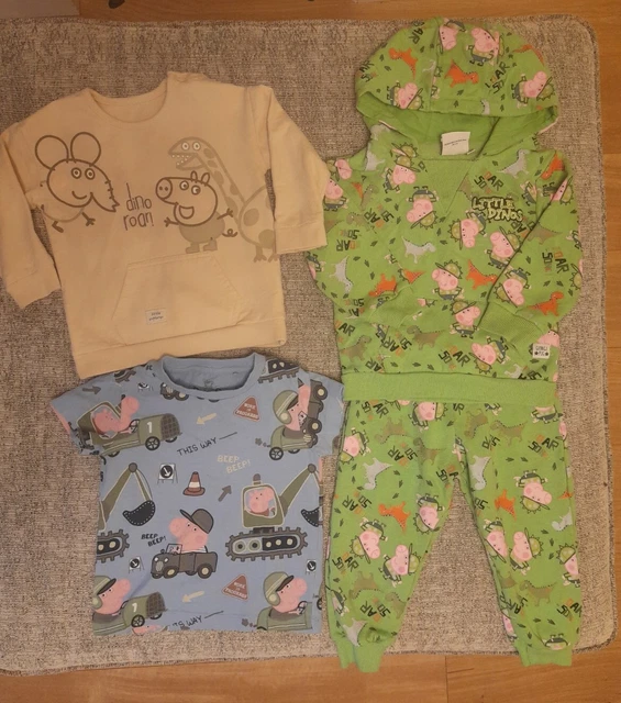 Maglione maglietta vestiti bambini Peppa Pig 12-18 mesi
