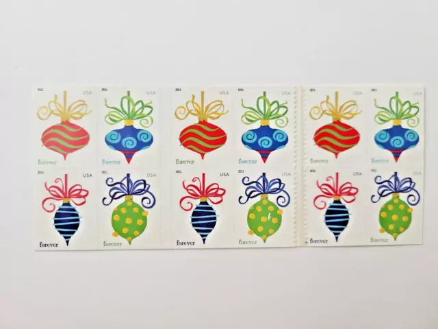 United States 2011 Holiday Baubles Booklet of 13 Forever Stamps