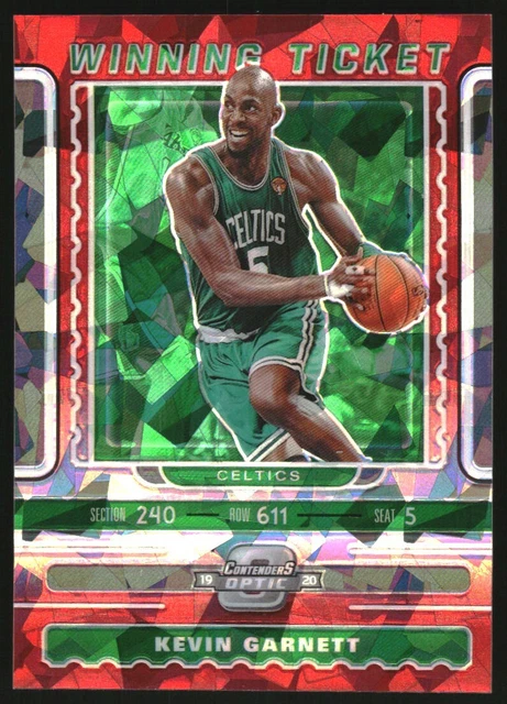 2019-20 Panini Contenders Optic Winning Ticket Red Cracked Ice #25 Kevin Garnett