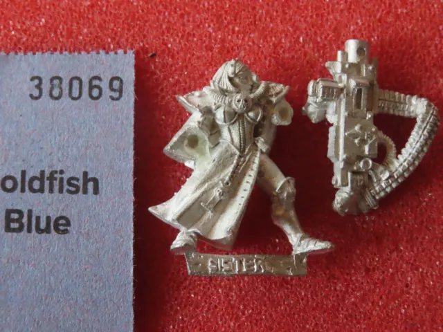 Games Workshop Warhammer 40k Sisters of Battle with Heavy Bolter Metal Figure GW