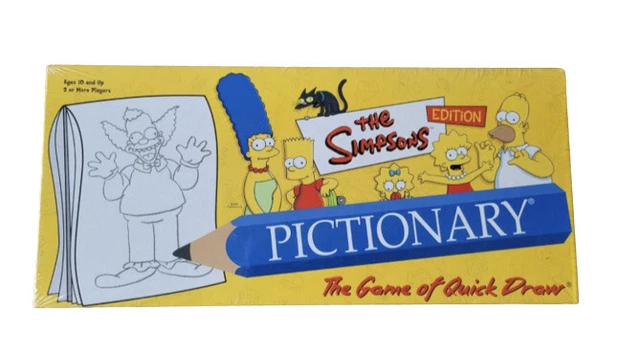 Simpsons Pictionary VINTAGE &THE SIMPSONS Edition Pictionary The Game Of Quick Draw