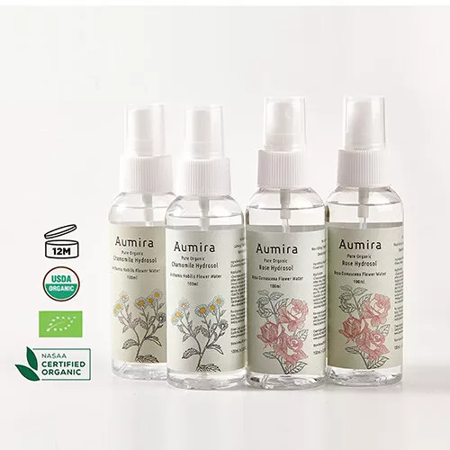 Organic Pure Hydrosol, Rose/Lavender/Chamomile, Toner, water, Made in Australia