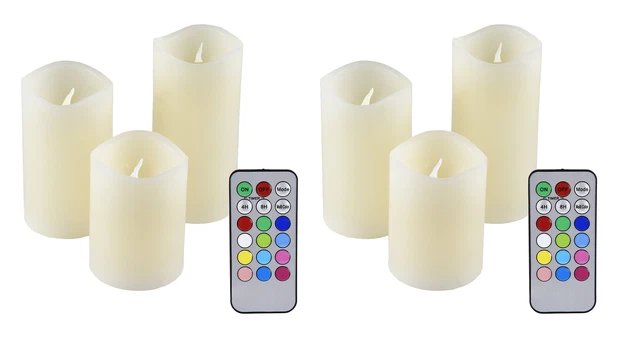 Monzana Candele A LED 5pz In Cera Vera Telecomando Timer Batterie Senza Fiama Luce Calda Decorazione Di Casa Natale 14627492 - Foto 2