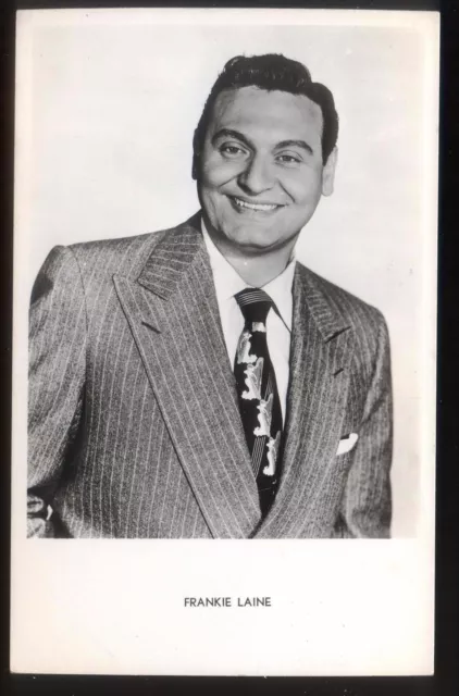 FRANKIE LAINE. Vintage Real Photo Postcard. Free UK p&p