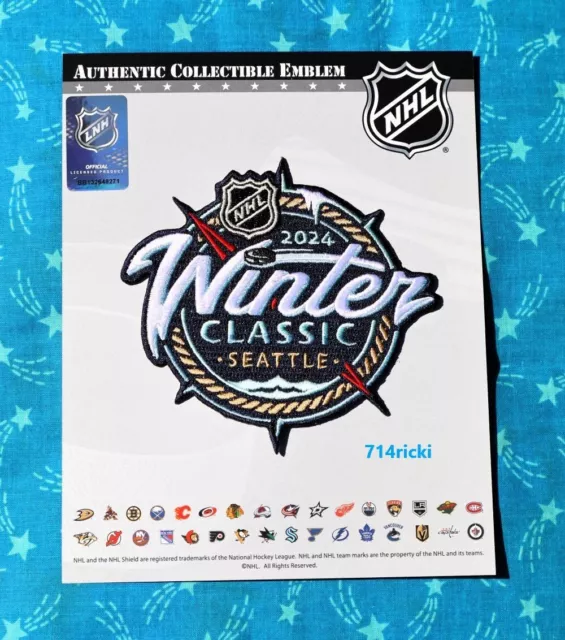 2024 NHL WINTER Classic Patch Seattle Kraken vs Las Vegas Golden