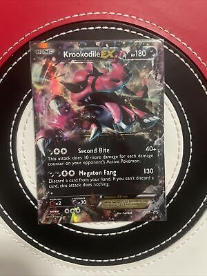 Pokemon Card Krookodile EX XY25 Ultra Rare 2014 XY Black Star Promos Holo NM
