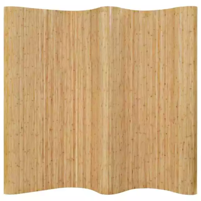 Room Divider Bamboo 250x165cm Natural Privacy Screen Partition Blind vidaXL
