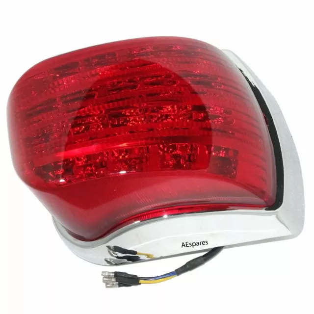 Vespa LED Feu Arrière Lampe Chrome LML Star Stella Delux Px 125 150 200