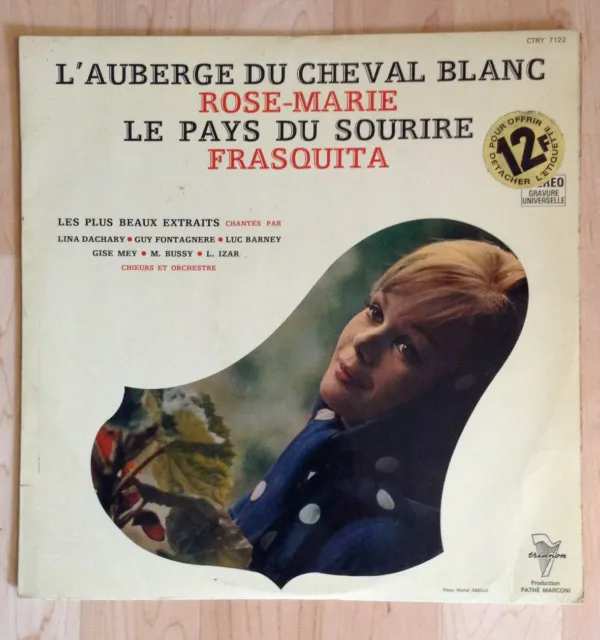 33T PLUS BEAUX EXTRAITS Vinyl LP 12" AUBERGE CHEVAL BLANC -ROSE-MARIE -FRASQUITA