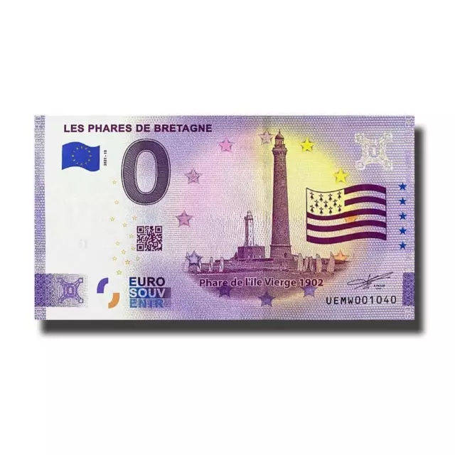 Billet Euro Souvenir UEMW 20211-10 France Les Phares De Bretagne