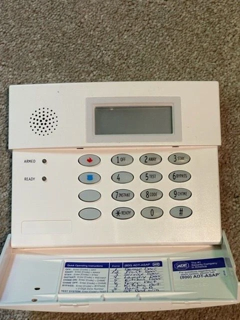 Teclado inglés fijo Honeywell Ademco 6150 ADT con teclas de función programables