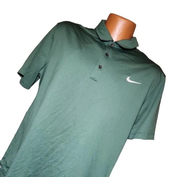 Nike Golf Polo Green Men's Size L T-Shirt Short Sleeve Pullover Tee