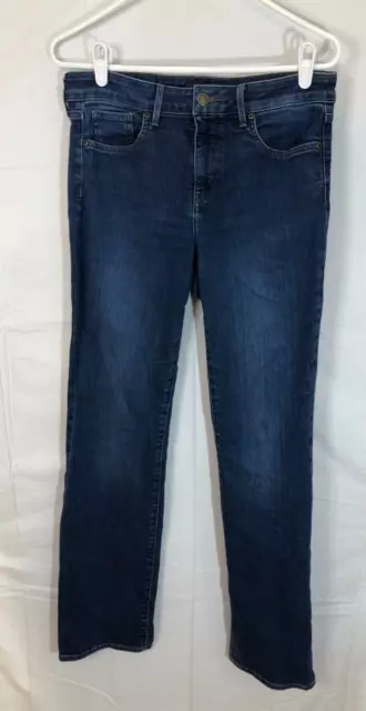 NYDJ Womens Jeans Marilyn Straight Size 6 Lift Tuck Blue Denim
