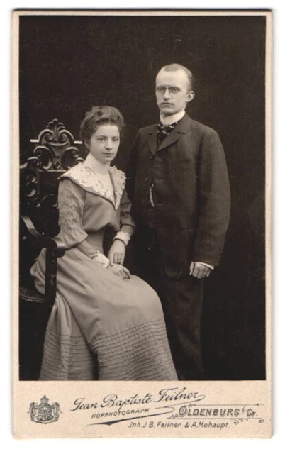Fotografie Jean Baptiste Feilner, Oldenburg i. Gr., Rosenstr. 29, Portrait Ehel