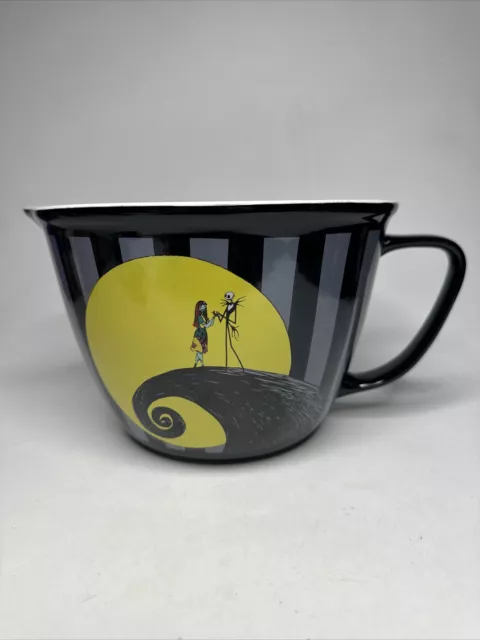 Disney Nightmare Before Christmas Jack & Sally Moon Scene Oversized Cup Bowl