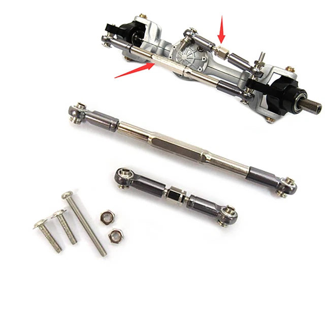 INJORA Bras De Servo Métallique 15T Pour Axial SCX24 Et EMAX ES08MAII – 2 Pièces – Renforcez Votre Crawler !