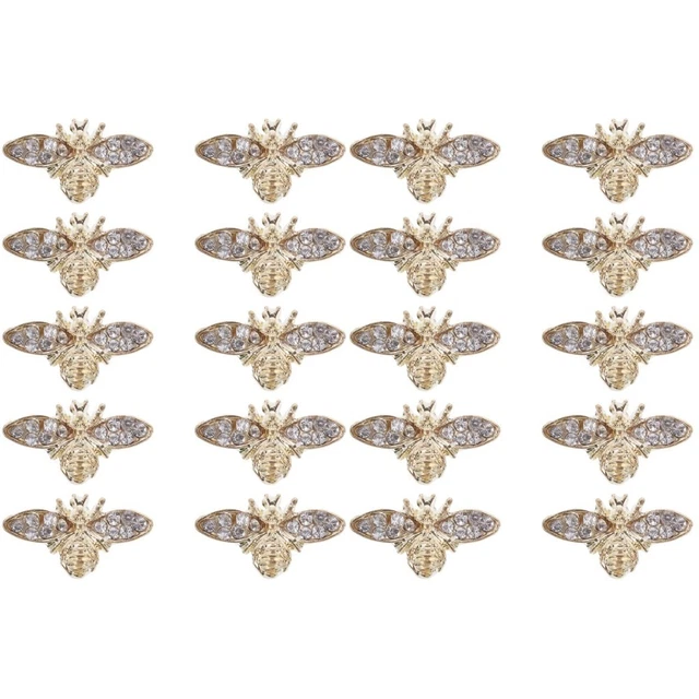 20 Stück Nageldesign Strass-Set – Süße Tier-Motive, 3D-Metallsteine, Für DIY Nail Art Zu Hause Oder Im Salon