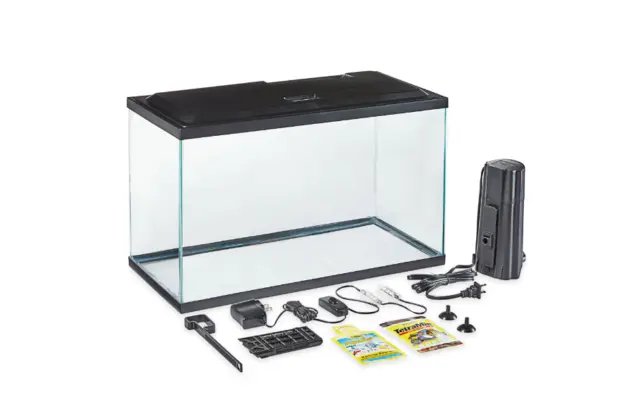 A.qua Culture Aquarium Starter Kit Fish Tank 10 Gallon Water Tank + LED Light NE