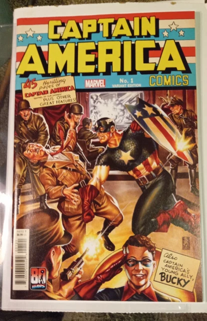Captain America Anniversary Tribute #1 - Brooks Variant 2021 - Bagged & Boarded