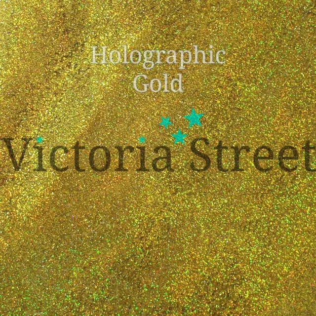 Victoria Street Glitter - Holographic Gold - Fine 0.008" / 0.2mm (24k)