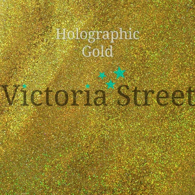Victoria Street Glitter - Holographic Gold - Fine 0.008" / 0.2mm (24k)