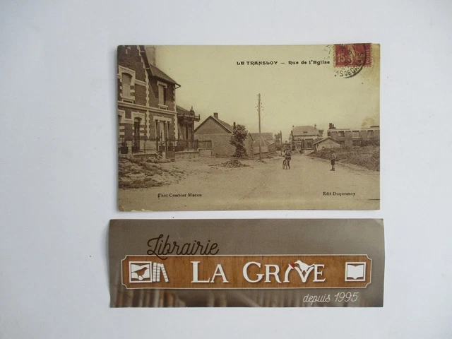 Carte postale ancienne, 62 Le TRANSLOY - Rue de l'Eglise, Edit. Duquesnoy