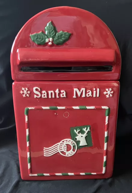 Macy's Exclusive Martha Stewart Collection Letters To Santa Mailbox Cookie Jar