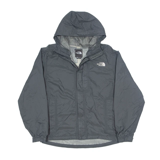 THE NORTH FACE Mesh Lined HyVent Rain Jacket Grey Nylon Mens S