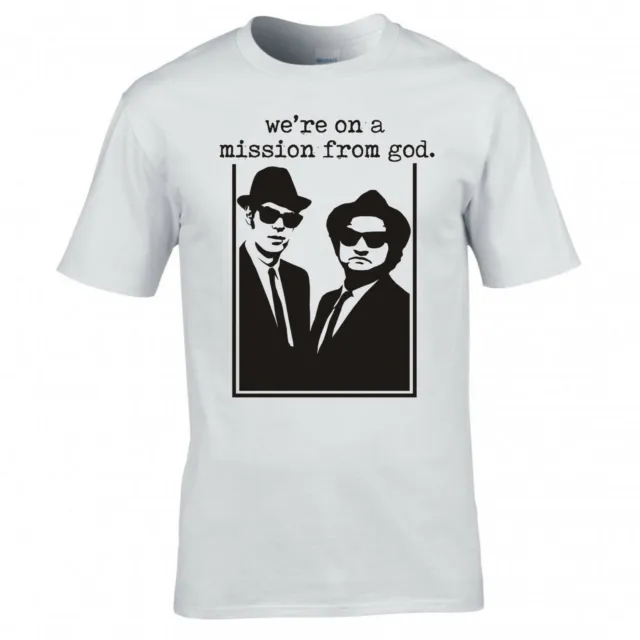 Ispirato By The Blues Brothers " We'Re su Una Mission Da God " T-Shirt