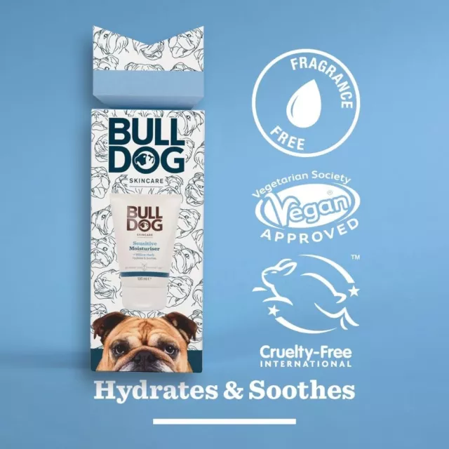 Bulldog Peau Sensible Soin Hydratant pour Hommes 100ml Apaisant Doux Végétalien 3