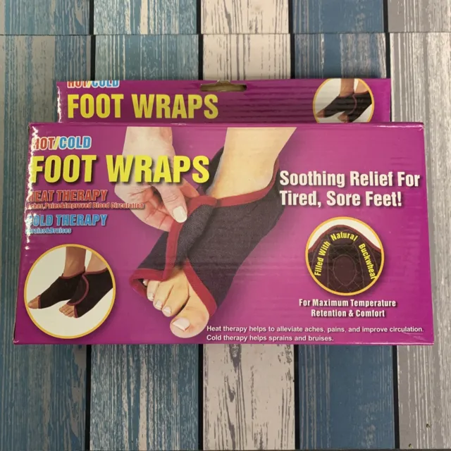 Hot Cold Foot Wraps Therapeutic Therapy Arthritis Stress Soothing Relax Unisex