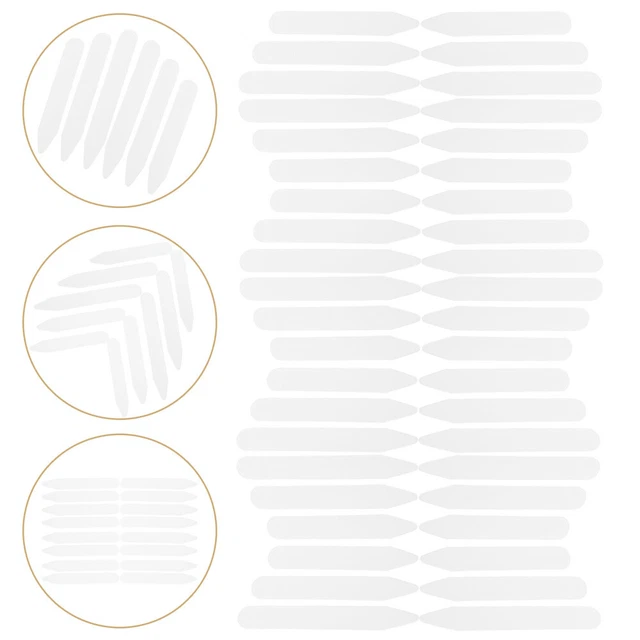 400pcs Dress Shirt Collar Inserts Simple Collar Protectors for Men Women Shirts