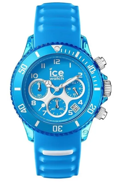 ICE-WATCH ICE 012736 aqua Malibu Large Uhr Chrono Chronograph hellblau NEU  K24 EUR 24,50 - PicClick FR | Quarzuhren