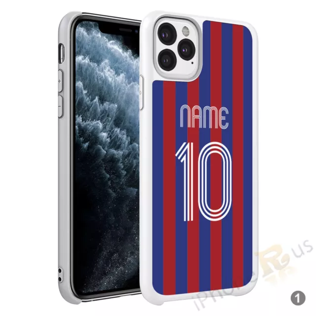 Personalisierter Name Fußball Trikot Shirt Handyhülle für iPhone Samsung 150-1