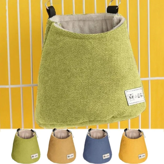 Hanging Winter Sugar Glider Pouch Cloth/Plush Squirrel Bed Cage  Autumn