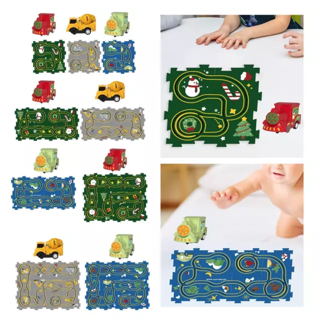 Puzzles Track Play Set Jigsaw Brain Development Educational Toy Rail Car