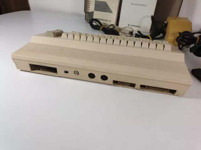 ⭐Commodore C64 II Computer mit 1541 II Floppy/Joystick/Reset Modul/Haube ⭐ 3