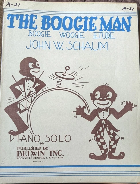 The Boogie Man Boogie Woogie Etude Sheet Music John W Schaum 1944